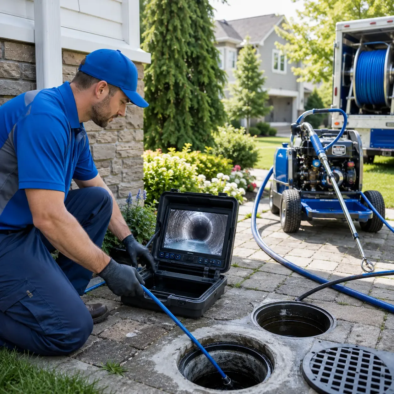 Outdoor drain cleaning professionals serving Mountain Ranch, CA