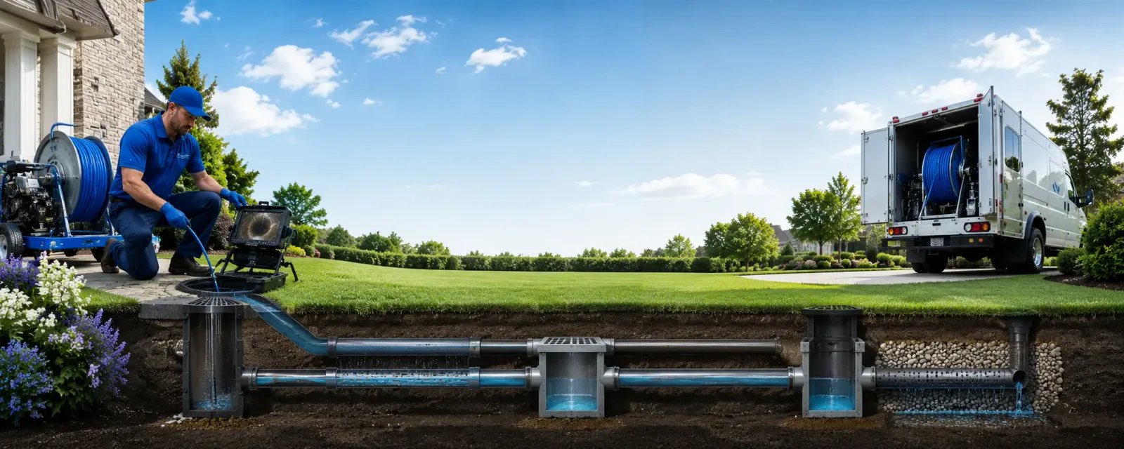 Outdoor drain cleaning information for Mountain Ranch, CA